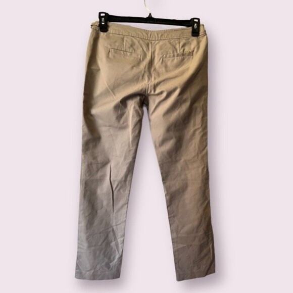 NEW Michael Kors | Tan Khaki Pants Gold Chain Detail Size 6 - Picture 2 of 8